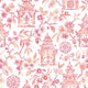 Helanie Happy Coral Wallpaper by A Street Prints