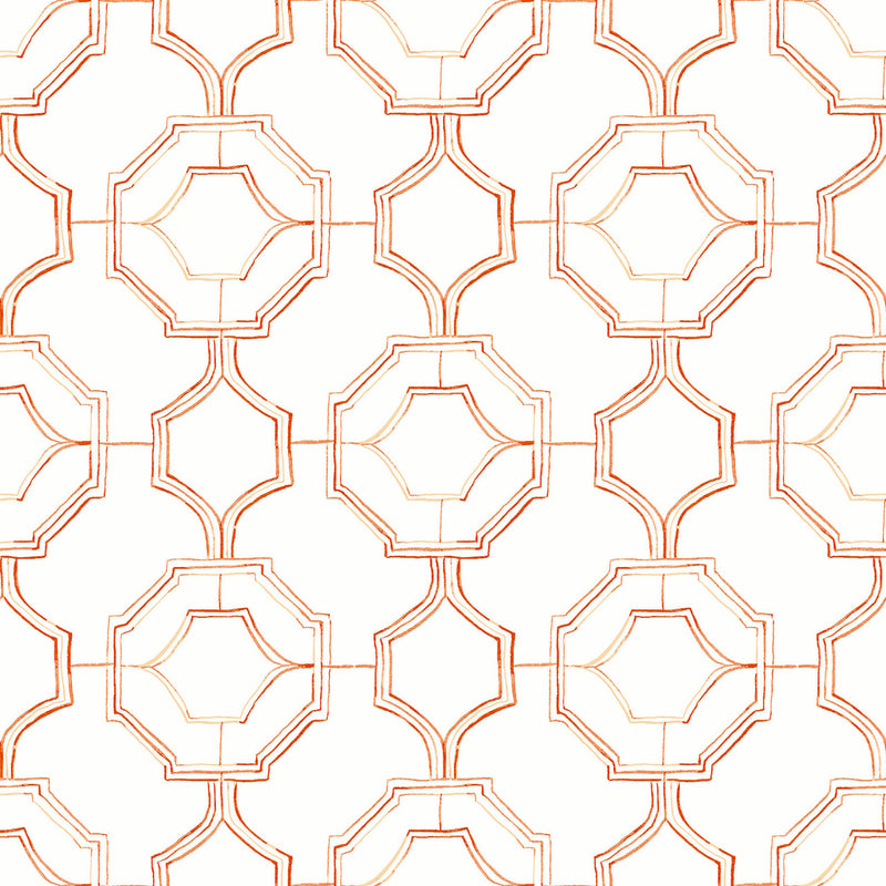 FD26317 Gallina Happy Coral Wallpaper by A Street Prints