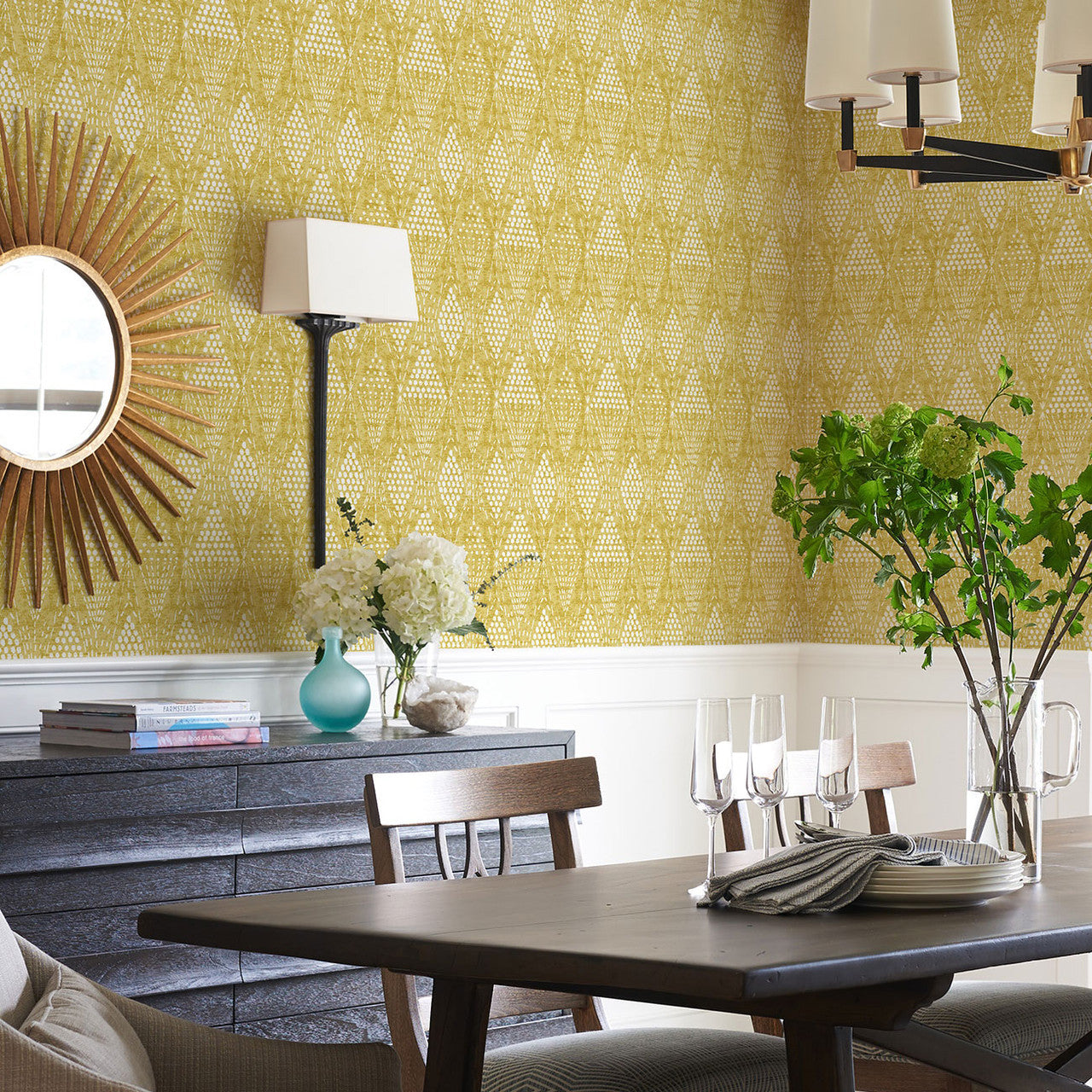 FD26321 Grady Happy Ochre Wallpaper by A Street Prints