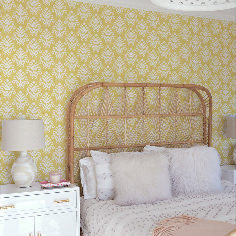 FD26328 Keaton Happy Yellow Wallpaper by A Street Prints