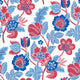 Jacobean Happy Red Wallpaper by A Street Prints