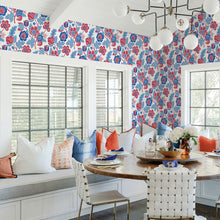 FD26338 Jacobean Happy Red Wallpaper by A Street Prints