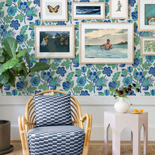 FD26339 Jacobean Happy Blue Wallpaper by A Street Prints