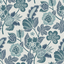 FD26340 Jacobean Happy Teal Wallpaper by A Street Prints