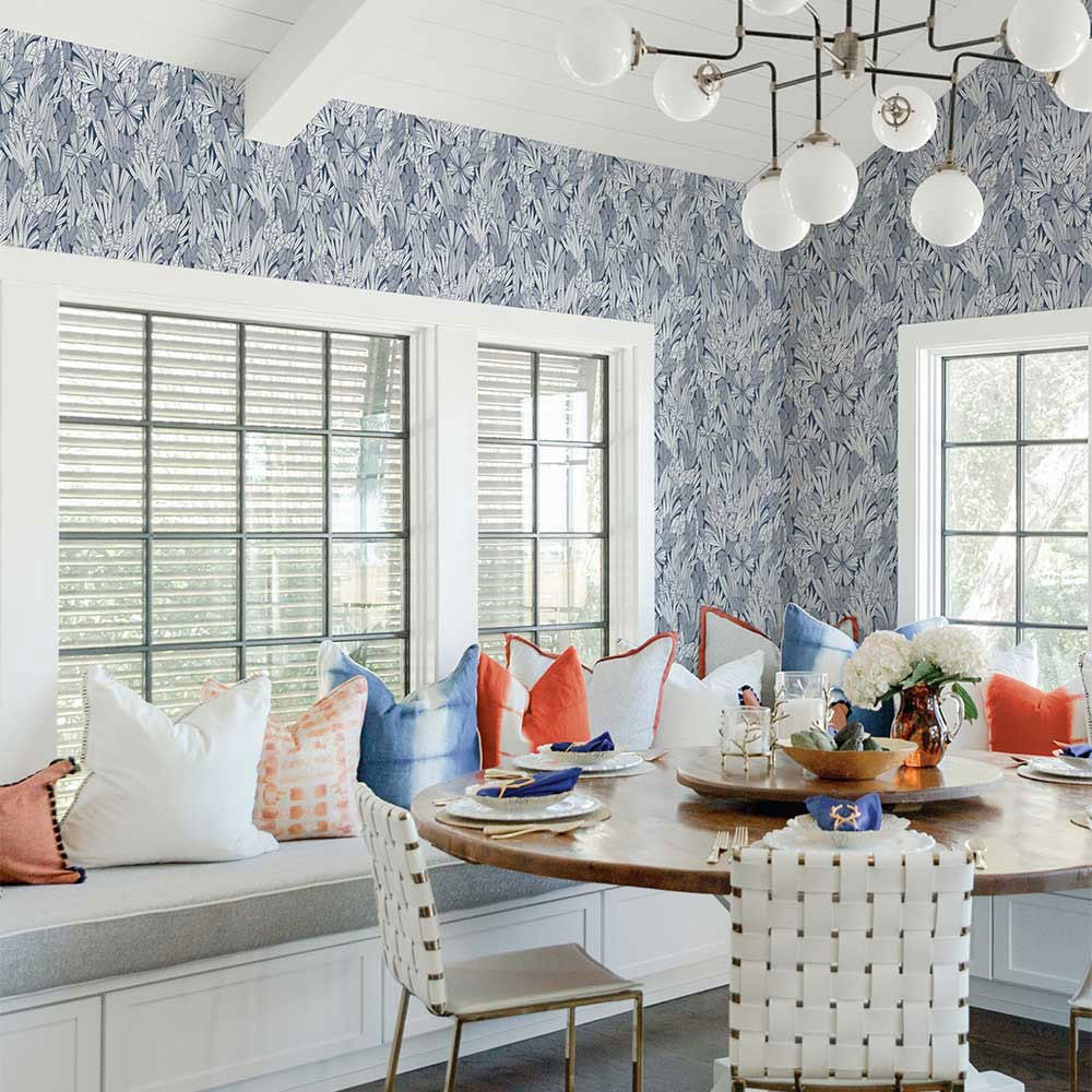 FD26342 Bannon Happy Navy Wallpaper by A Street Prints