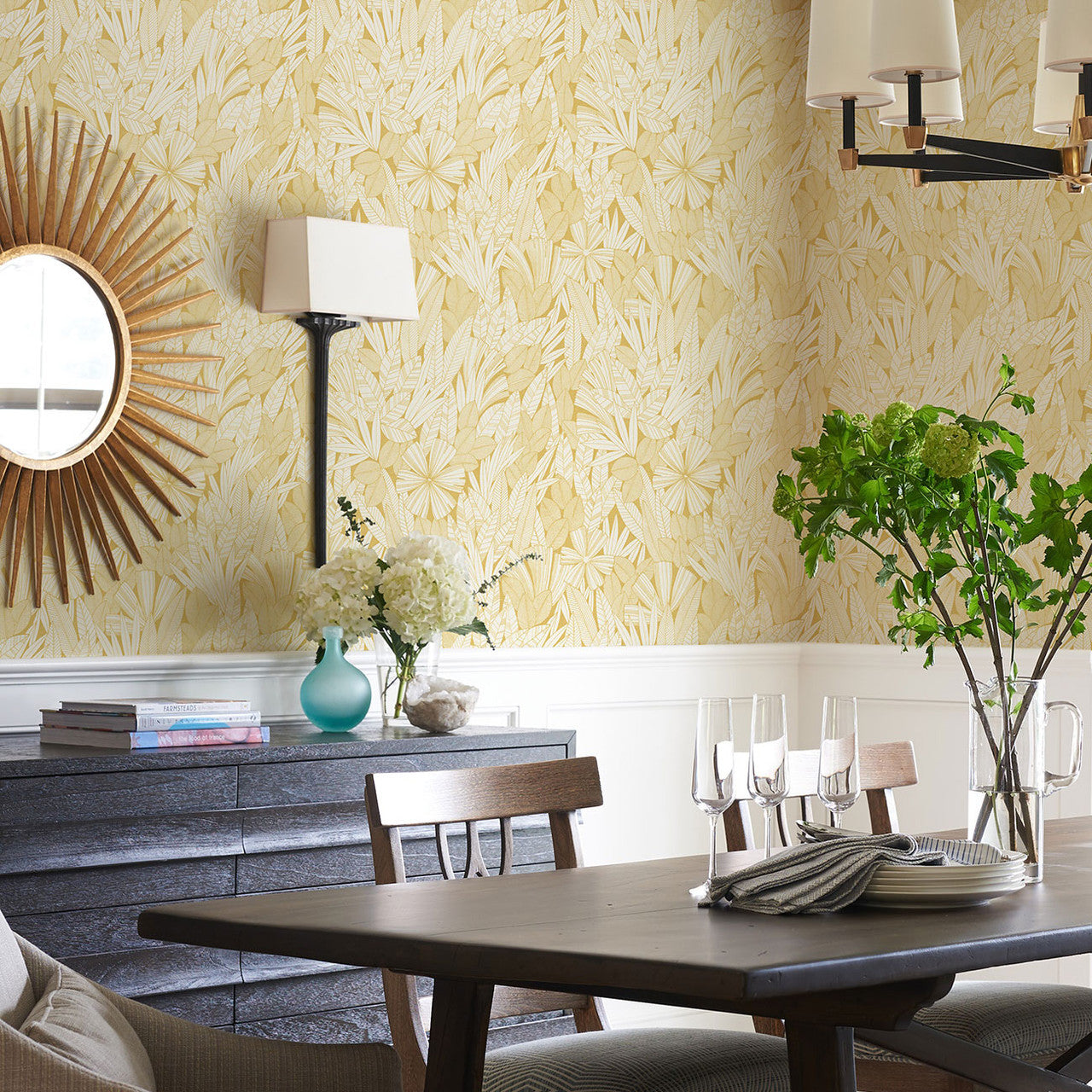 FD26343 Bannon Happy Ochre Wallpaper by A Street Prints
