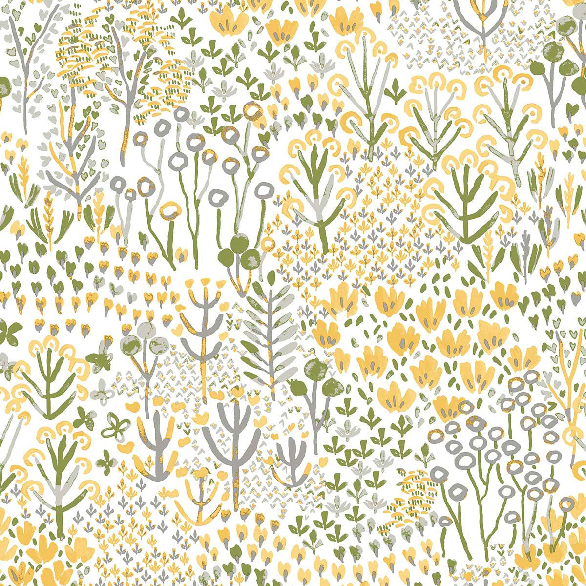 FD26348 Pasture Happy Ochre Wallpaper by A Street Prints