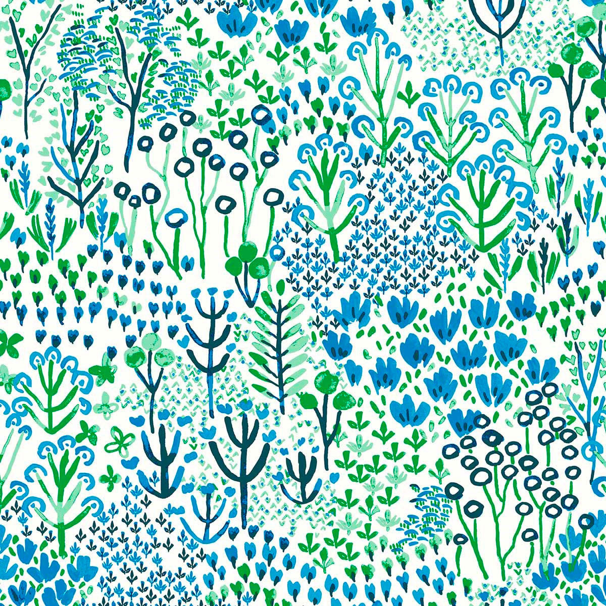 FD26350 Pasture Happy Blue Wallpaper by A Street Prints