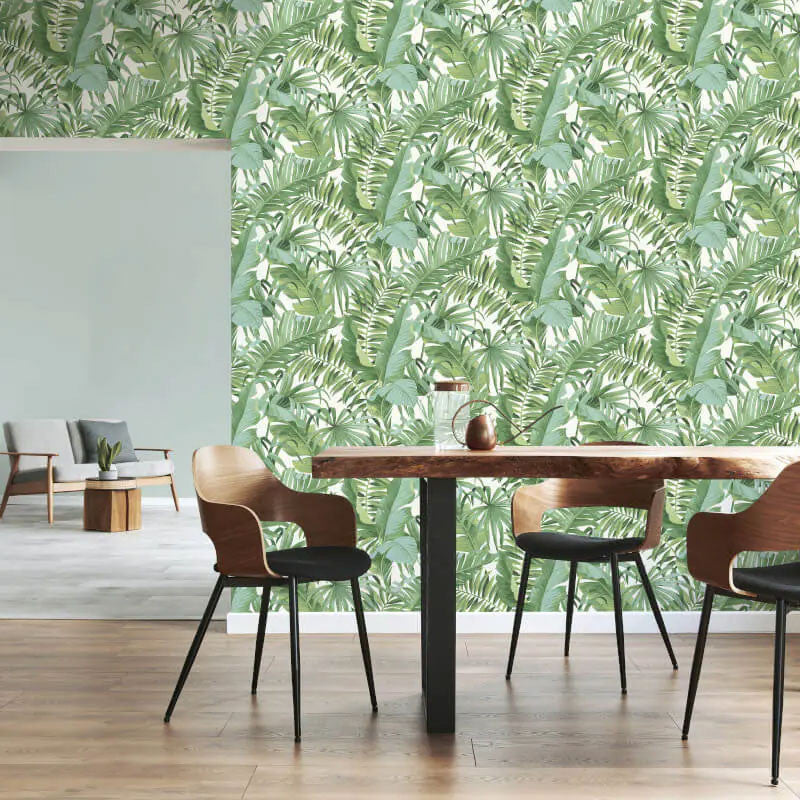 FD42850 Maui Tropical Green Wallpaper by Fine Decor