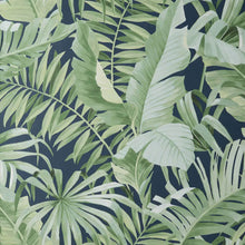 FD42851 Maui Tropical Navy Blue Wallpaper by Fine Decor