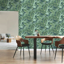 FD42851 Maui Tropical Navy Blue Wallpaper by Fine Decor