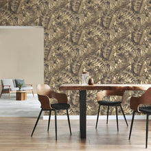 FD42853 Maui Tropical Gold Wallpaper by Fine Decor