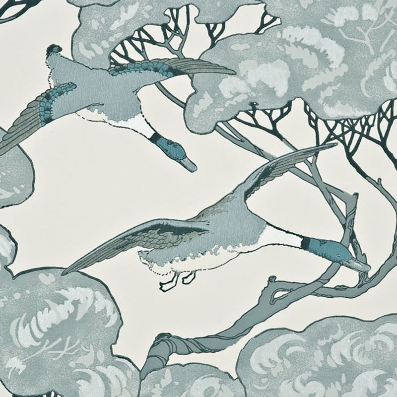 FG066R104 Heirloom Flying Ducks Wallpaper From Mulberry Home