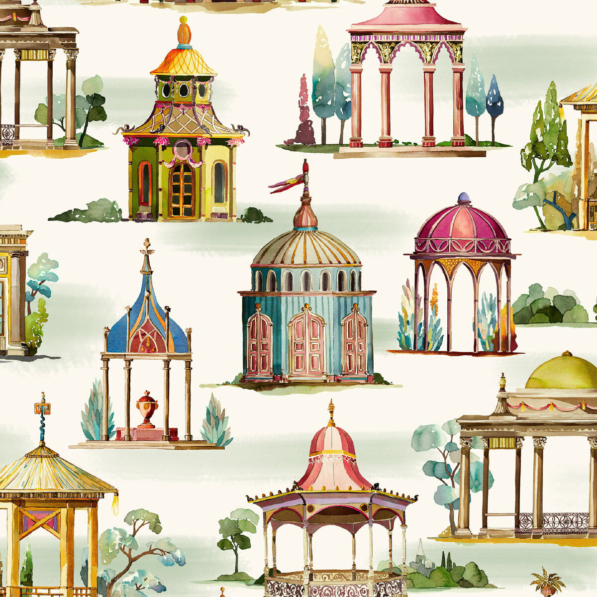 FG093/H113 Follies Icons Wallpaper by Mulberry Home
