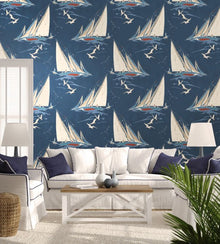 FG094/H10 Round The Island Icons Wallpaper by Mulberry Home
