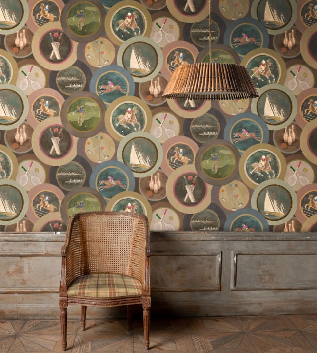 FG095/A15 Sporting Life Icons Wallpaper by Mulberry Home