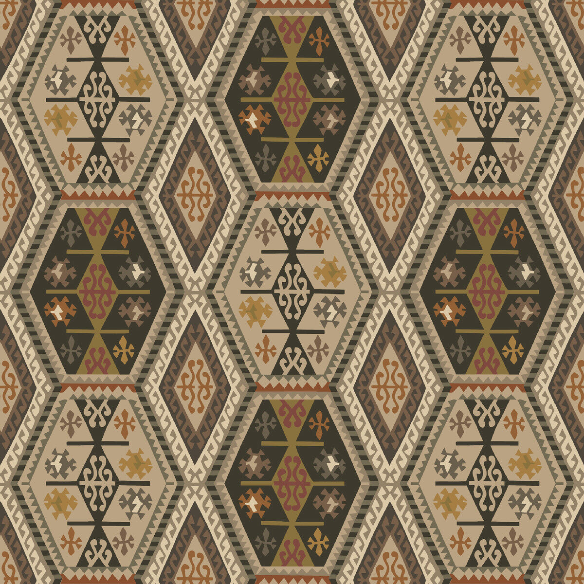 FG098/A15 Buckland Icons Wallpaper by Mulberry Home