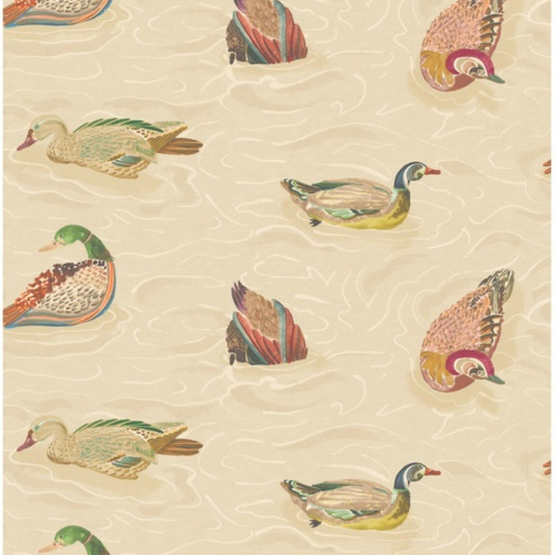 FG122.T46 Duck Pond Jewel Country Walk Wallpaper by Mulberry Home