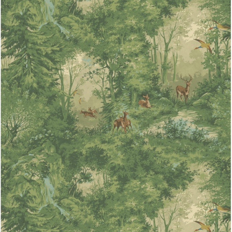 FG124.S115 Mulberry Woodland Spring Country Walk Wallpaper by Mulberry