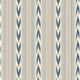Newport Stripe Blue/Red Country Walk Wallpaper by Mulberry Home
