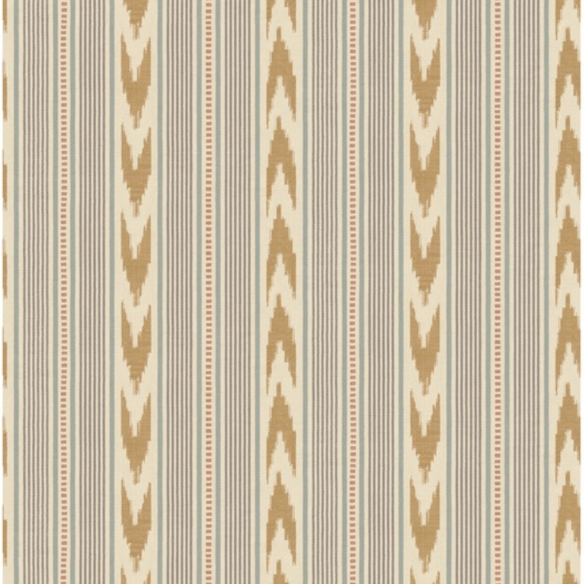 FG127.H59 Newport Stripe Blue/Sand Country Walk Wallpaper by Mulberry 