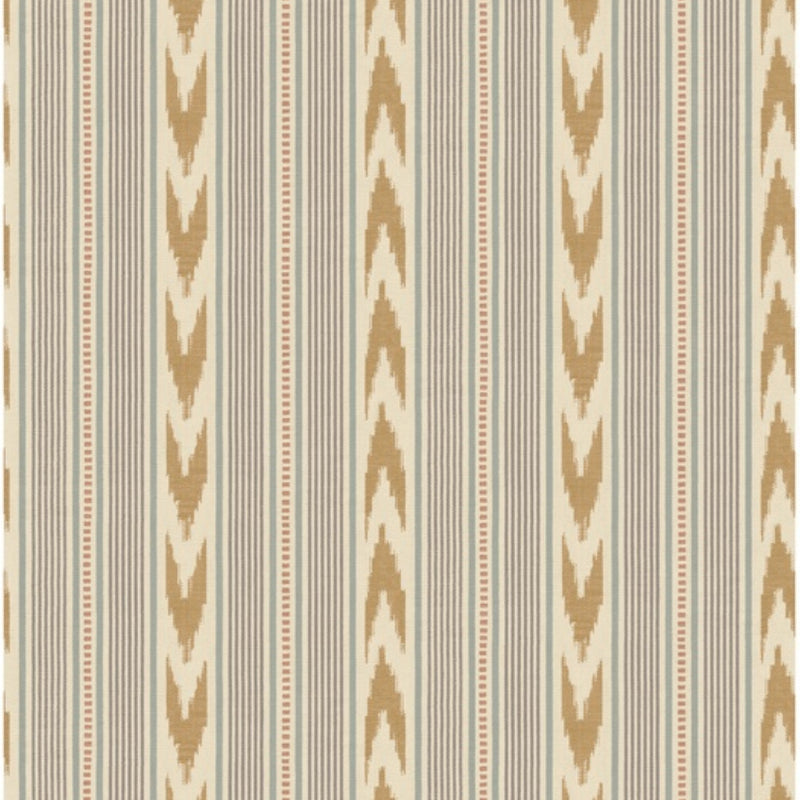 FG127.H59 Newport Stripe Blue/Sand Country Walk Wallpaper by Mulberry 