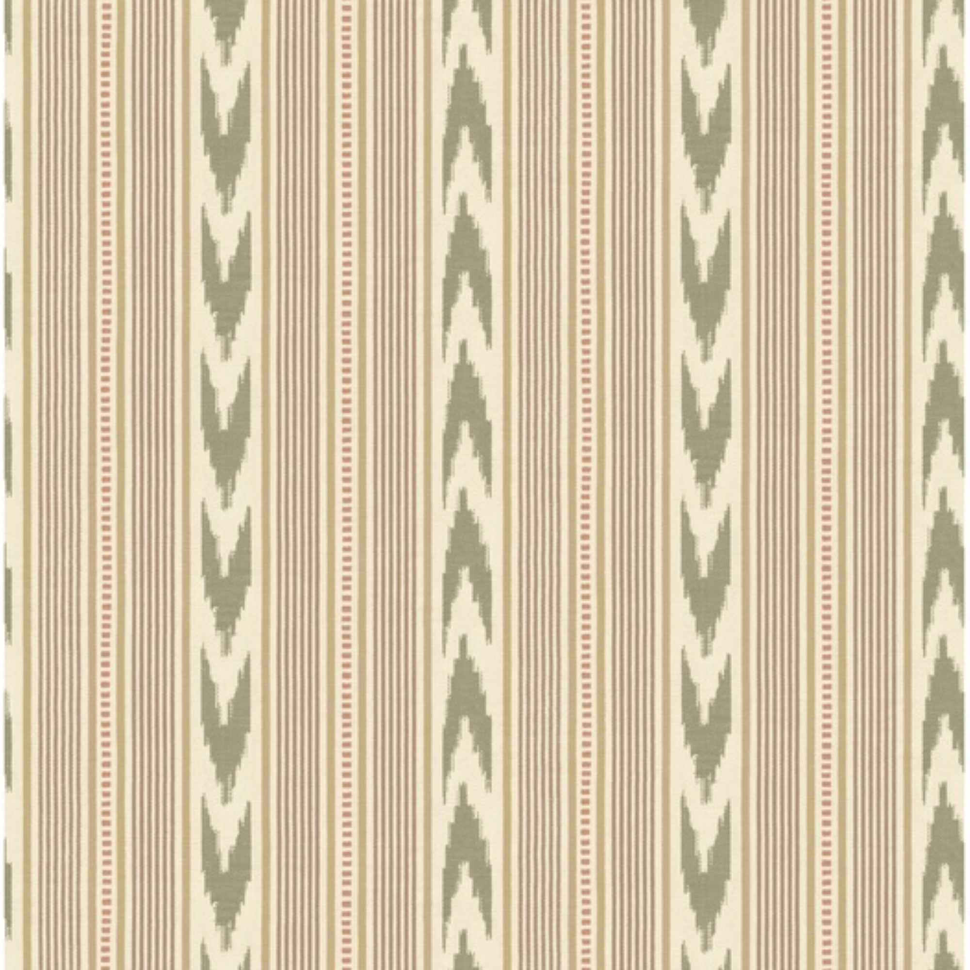 FG127.R106 Newport Stripe Lovat Country Walk Wallpaper by Mulberry Hom
