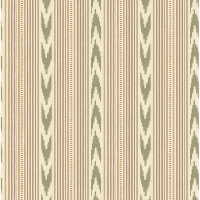 FG127.R106 Newport Stripe Lovat Country Walk Wallpaper by Mulberry Hom
