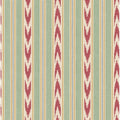 Newport Stripe Red/Green Country Walk Wallpaper by Mulberry Home
