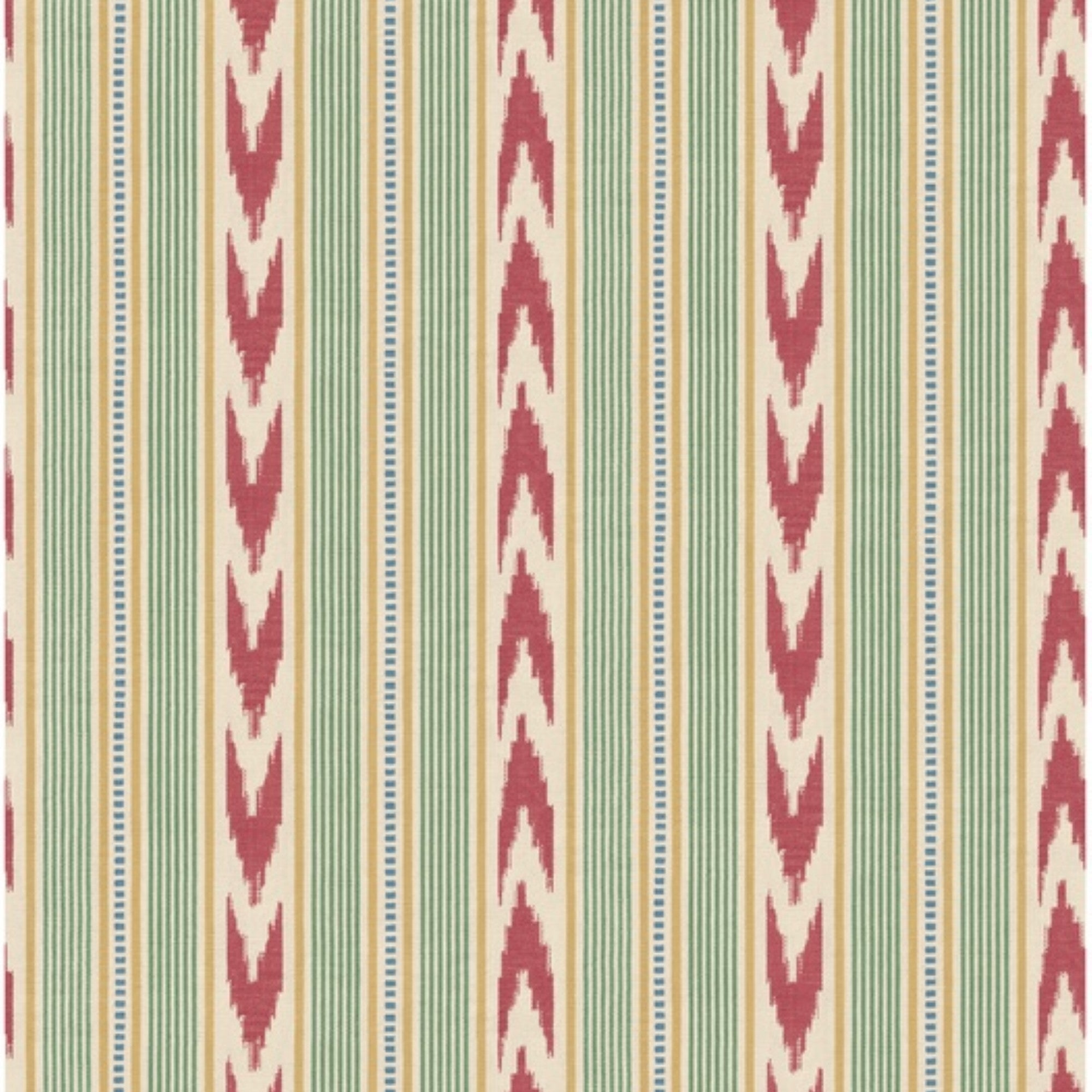 FG127.V90 Newport Stripe Red/Green Country Walk Wallpaper by Mulberry 