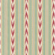 Newport Stripe Red/Green Country Walk Wallpaper by Mulberry Home