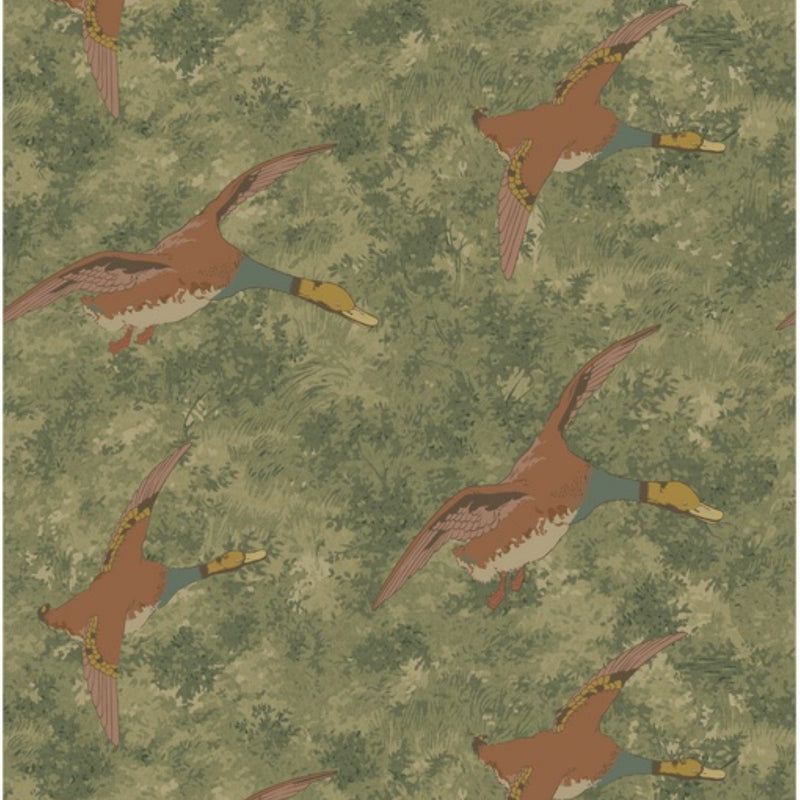 FG128.R106 Forest Ducks Lovat Country Walk Wallpaper by Mulberry Home