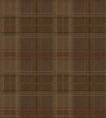 FG129.K74 Shetland Plaid Espresso Garden Party 2 Wallpaper by Mulberry
