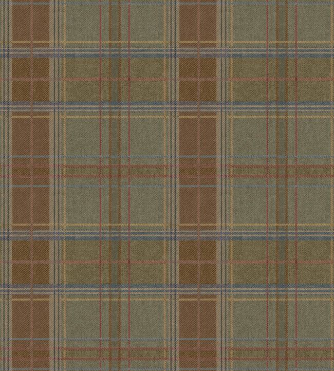 FG129.R106 Shetland Plaid Lovat Garden Party 2 Wallpaper by Mulberry H