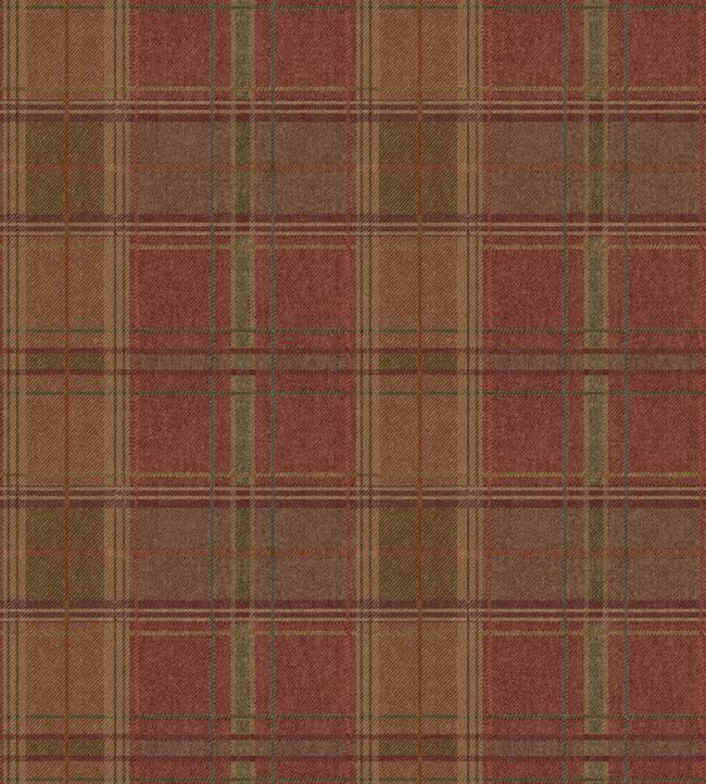 FG129.V55 Shetland Plaid Russet Garden Party 2 Wallpaper by Mulberry H