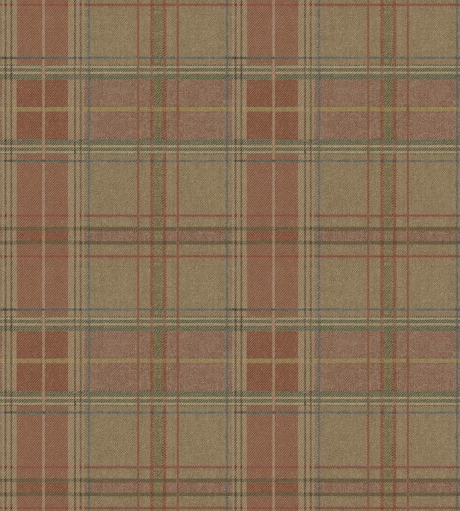 FG129.W122 Shetland Plaid Quartz Garden Party 2 Wallpaper by Mulberry 