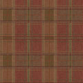 Shetland Plaid Russet Garden Party Wallpaper by Mulberry Home