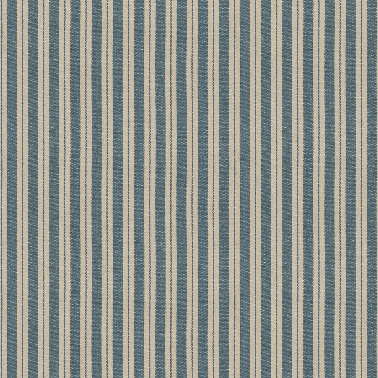 Marquee Stripe Indigo Garden Party Wallpaper by Mulberry Home