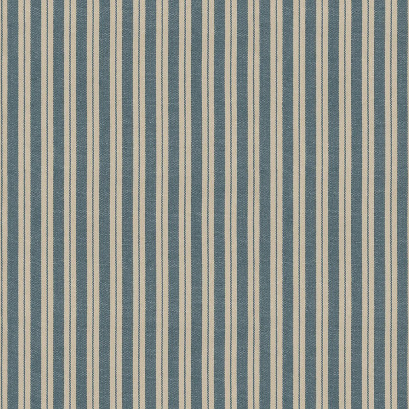 Marquee Stripe Indigo Garden Party Wallpaper by Mulberry Home