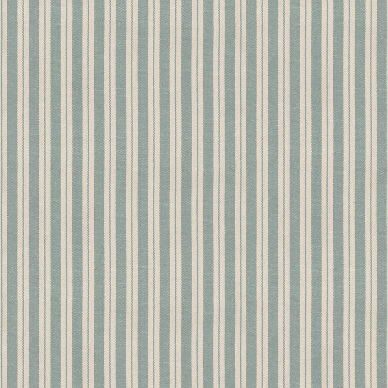 Marquee Stripe Blue Garden Party Wallpaper by Mulberry Home