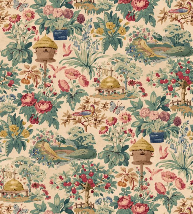 FG132.J52 Mulberry Garden Antique Garden Party 2 Wallpaper by Mulberry