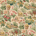Mulberry Garden Red/Green Garden Party Wallpaper by Mulberry Home