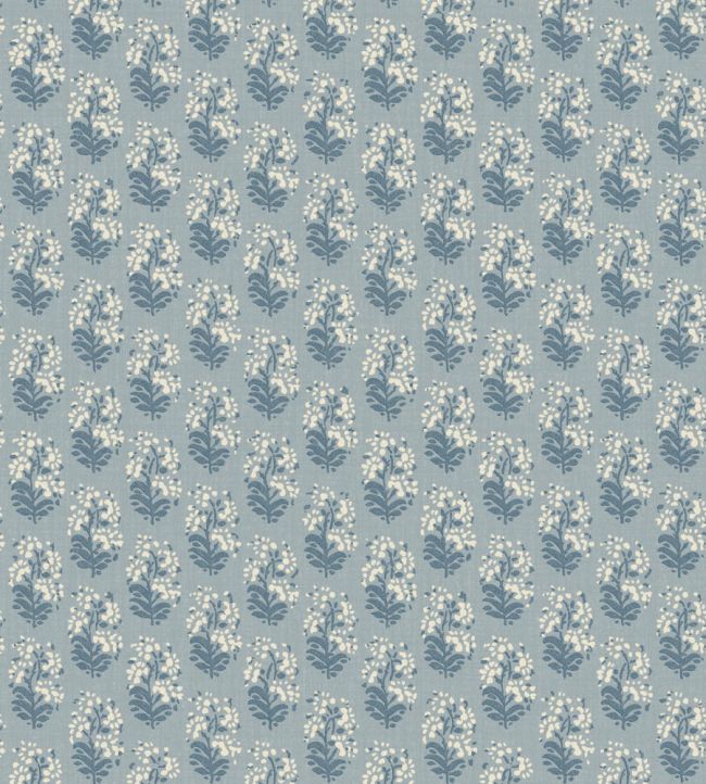 FG133.G34 Heirloom Sprig Denim Garden Party 2 Wallpaper by Mulberry Ho