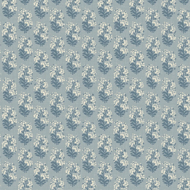 Heirloom Sprig Denim Garden Party Wallpaper by Mulberry Home