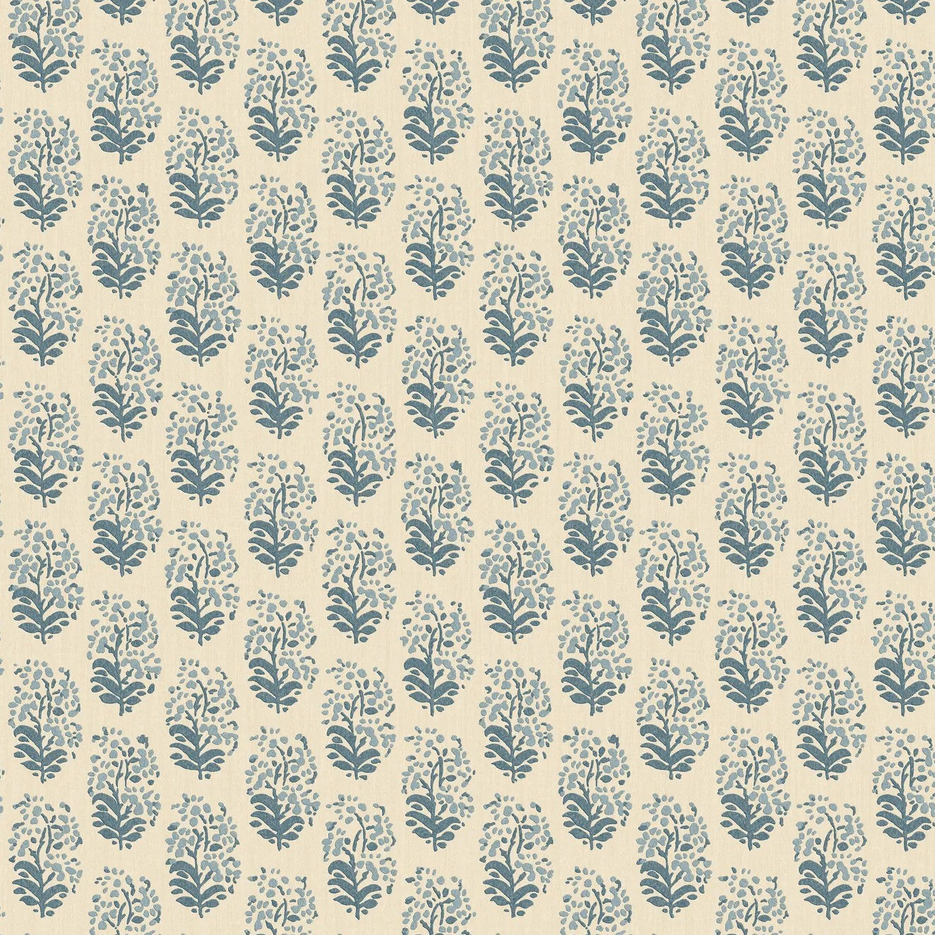 Heirloom Sprig Indigo Garden Party Wallpaper by Mulberry Home