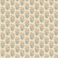 Heirloom Sprig Teal/Spice Garden Party Wallpaper by Mulberry Home