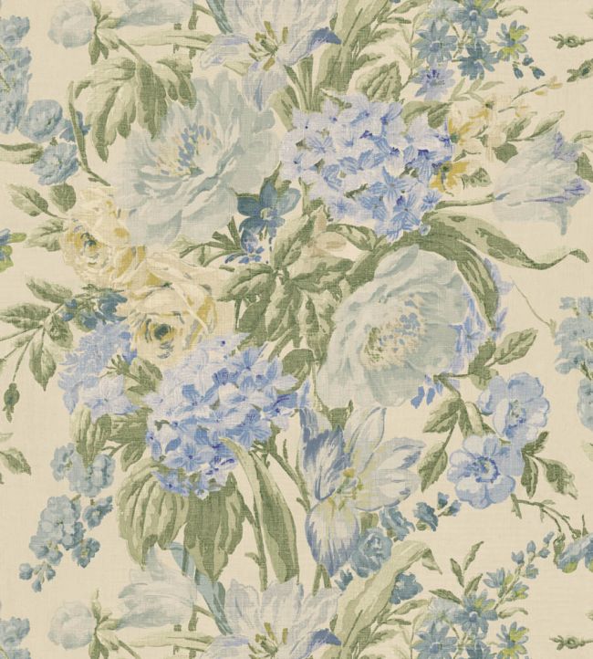 FG134.G107 Garden Party Blue/Green Garden Party 2 Wallpaper by Mulberr