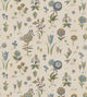 Firle Meadow Blue Garden Party 2 Wallpaper by Mulberry Home