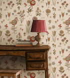 FG135.V55 Firle Meadow Russet Garden Party 2 Wallpaper by Mulberry Hom