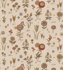 FG135.V55 Firle Meadow Russet Garden Party 2 Wallpaper by Mulberry Hom